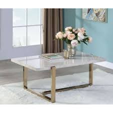 Durable Coffee Table In Faux Marble