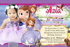 All these invitation card templates are free to download, customize and use. Sofia The First Theme Tarpaulin