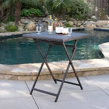 Faux Rattan Outdoor Bistro Table 11547