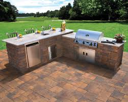 L Shaped Outdoor Kitchen