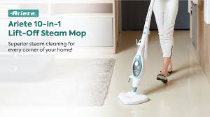 ariete 10 in 1 lift off steam mop citruss