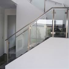 Stainless Steel Glass Railing For Stairs