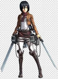 Eren yēgā), eren jaeger in the funimation dub and subtitles of the anime, is a fictional character and the protagonist of the attack on titan. Mikasa Ackerman Eren Yeager A O T Wings Of Freedom Attack On Titan Armin Arlert Anime Transparent Background Png Clipart Hiclipart