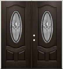 Finer Doors Fleur De Lis 3 4 Oval Pre