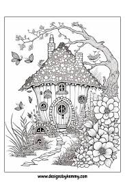 Fantasy Fairy Home Coloring Pages