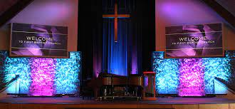 Ripple Wall Church Stage Design Ideas