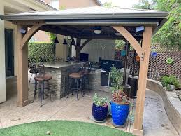We want children and parents to love to play outside. One Killer Outdoor Kitchen Yardistry Structures Gazebos Pavilions And Pergolas