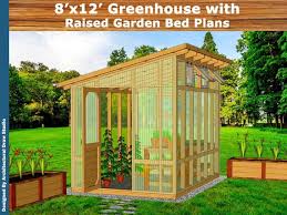 8 X 12 Greenhouse Plans With Raised