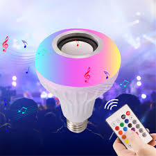 E27 Bulb Speaker Bluetooth Led Light Music Rgb Color Wireless Remote 12w Lamp Sale Price Reviews Gearbest