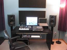 The idea was largely inspired by this. Music Studio Desk Ikea
