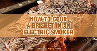 cook a brisket in an electric smoker