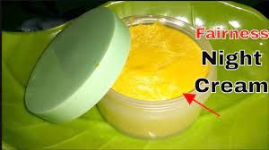 homemade night cream for fairness and