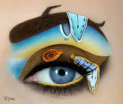 eye art talented makeup artist uses