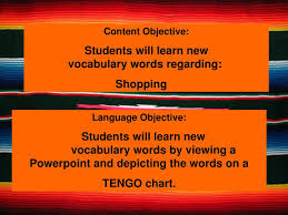 Ppt Content Objective Students Will Learn New Vocabulary