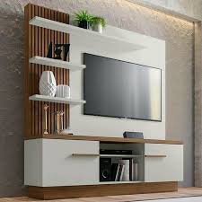 Laminated Plywood Wall Tv Unit For