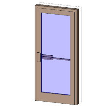 Single Exterior Aluminum Door