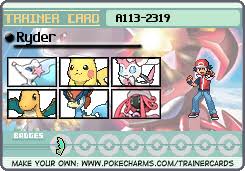Welcome to the pokémon trainer club! Ryder S Trainer Card Pokecharms