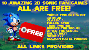 10 amazing full free 2d sonic fan games
