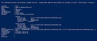 In the above powershell script, . How To Find Who Unlocked A User Account Manageengine Adaudit Plus