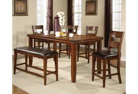 Shop our best selection of counter height dining tables to reflect your style and inspire your home. Crown Mark Figaro 6 Piece Counter Height Table And Chairs Set With Bench A1 Furniture Mattress Table Chair Set With Bench
