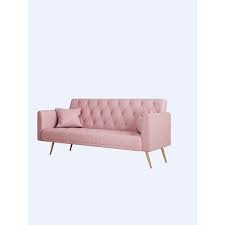 Convertible Twin Size Velvet Sofa Bed