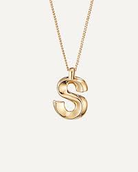 ᐈ jenny bird gold chain with initial