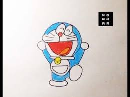 Contoh gambar doraemon yang sudah diwarnai. Cara Menggambar Dan Mewarnai Doraemon Lucu Banget Youtube