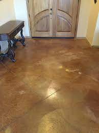 concrete floor before polishing