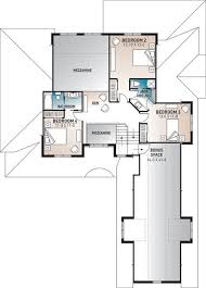 Bedroom House Plan With A 3 Car Garage