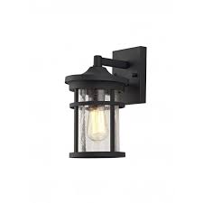 outdoor wall lantern in black led