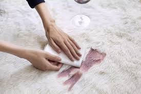 remove wine stains from carpet