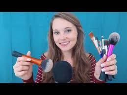 asmr brushing the microphone with