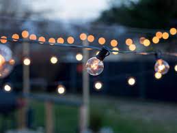 how to hang outdoor string lights from