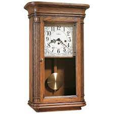 key wound pendulum chiming wall clock