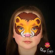 lion face paint tutorial