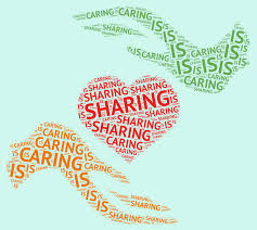 SHARING IS CARING - WordArt.com