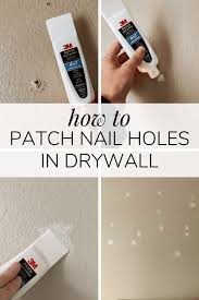 Patch Nail Holes In Your Walls