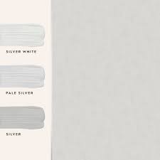 Laura Ashley Plain Pale Silver Wallpaper