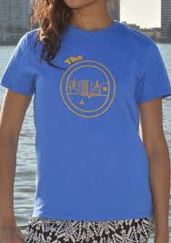 Buy 1000's of slogan, quotes & graphic tees. Royal Blue And Yellow Women Tee The O Pack