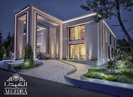 Modern neoclassical villa interior design. Modern Villa Design Algedra Interior Design