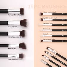 15 in1 ducare makeup brushes set