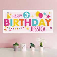 custom kids birthday banner bespoke
