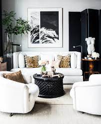 15 black and white living room ideas