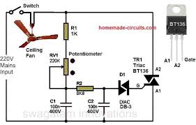 simple ceiling fan regulator circuit