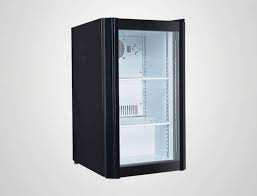 Shallow Mini Fridge With Glass Door For