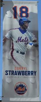 Estimated silver psa 10 value: Darryl Strawberry 18 Citi Field Banner 2019 Season New York Mets Auctions