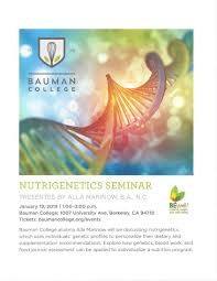 nutrigenetics seminar bauman college