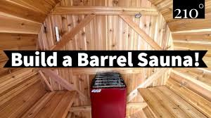 diy barrel sauna build from scratch