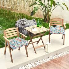 Tufted Patio Chair Pads Square Foam