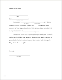 30 Day Notice To Roommate Template